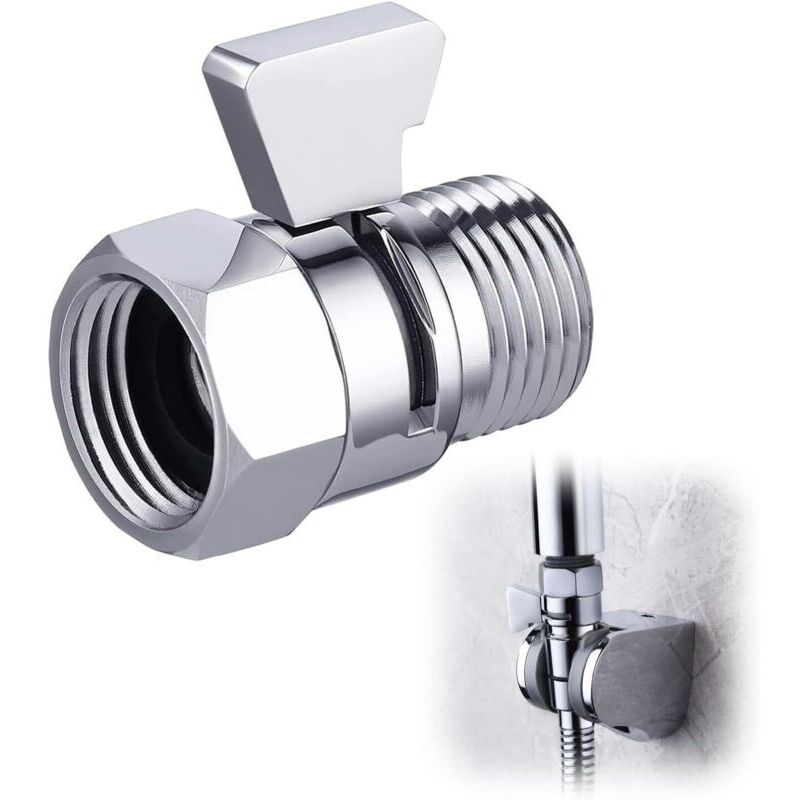 Wasserhahn-duschkopf, Winkelstopper Für Dusche, G1/2, Verchromt, Poliert, K1140b3-ch