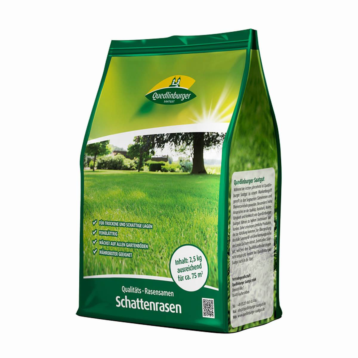 Quedlinburger Klbb Schattenrasen 2,5 Kg - Rasensamen