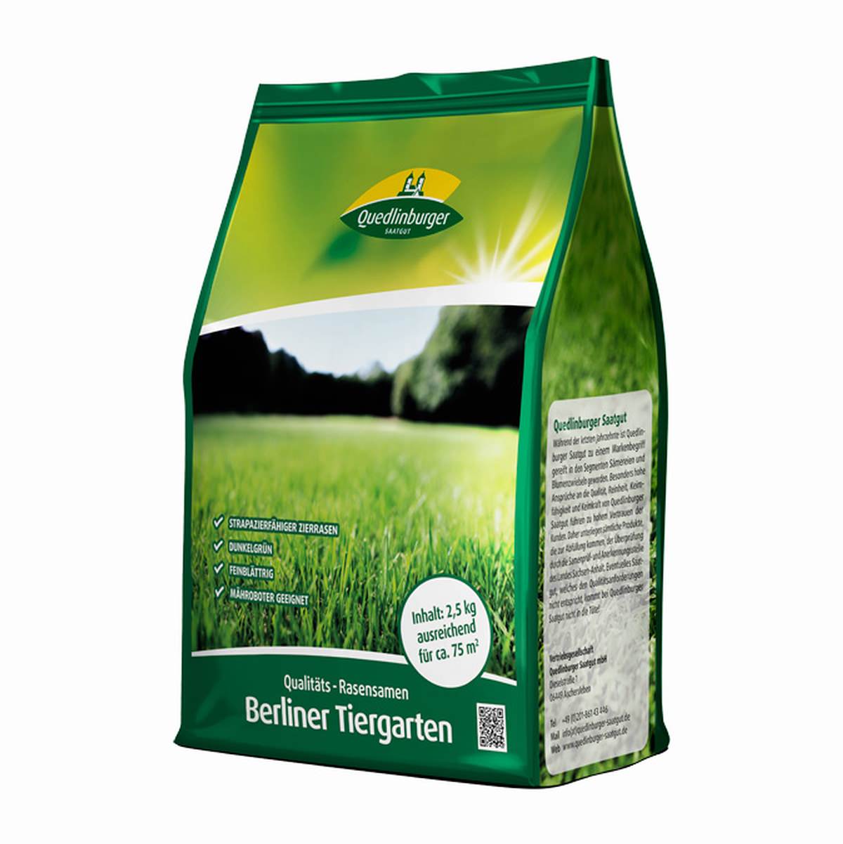Quedlinburger Klbb Berliner Tiergarten 2,5 Kg - Rasensamen