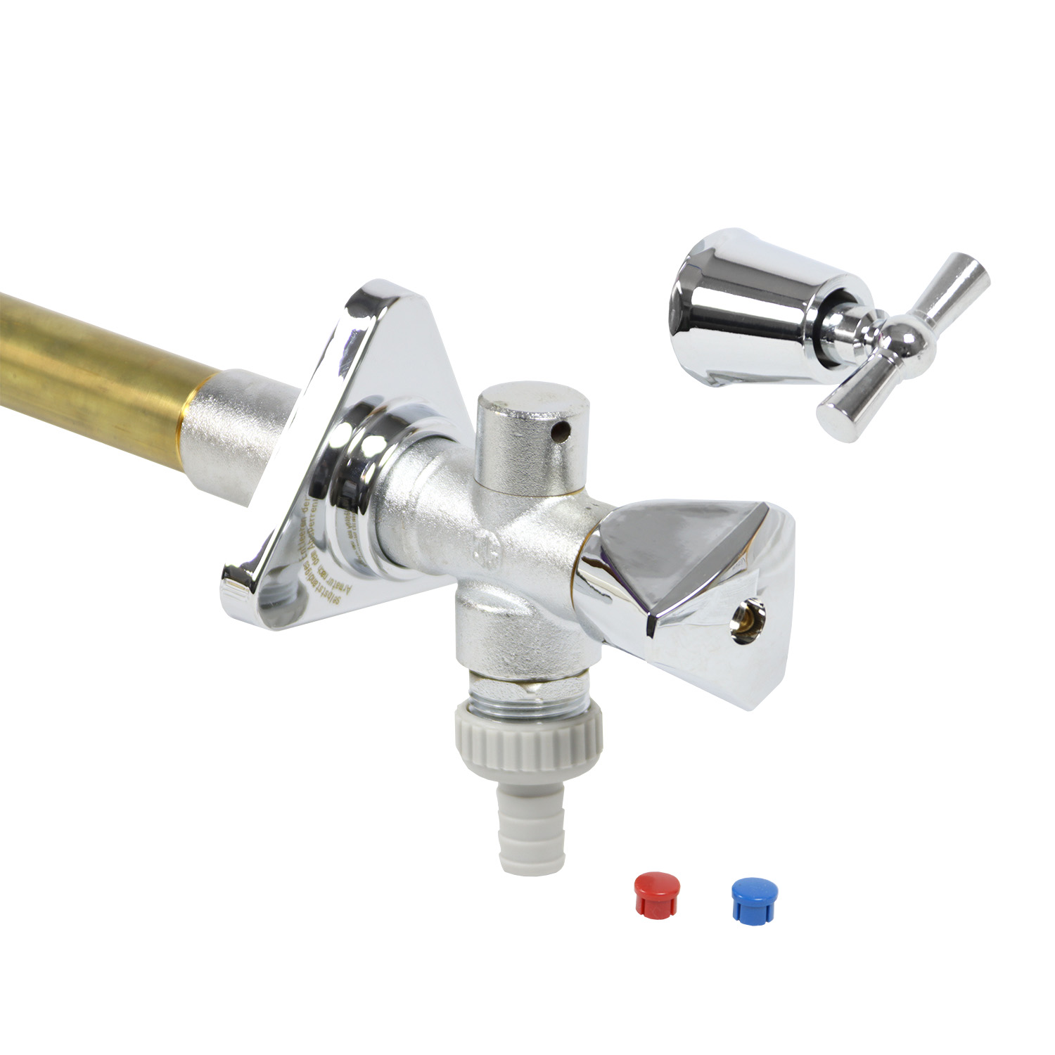 Außenarmatur Chrom Frostischer Mit Sanitärgriff Und Steckschlüssel