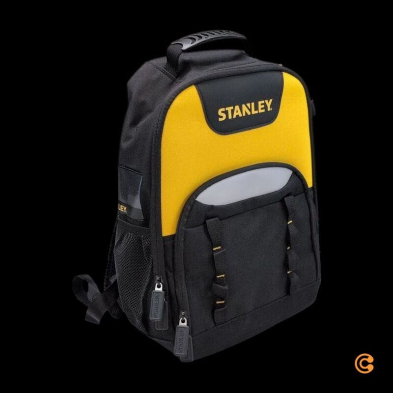 [gebraucht] B-ware Stanley Werkzeugrucksack Unbestückt Nylon Schwarz 360x460x180mm 25kg Belastbar