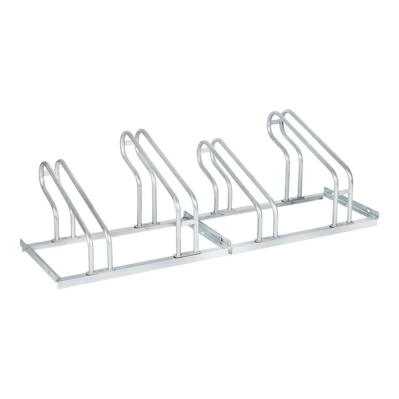 [gebraucht] B-ware Stier Fahrradständer Für 4 Räder Stahl Verzinkt Stabiler Bügelparker 1400x560mm