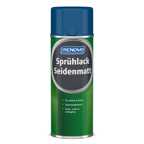 RENOVO Sprühlack, enzianblau RAL 5010, seidenmatt, 400ml