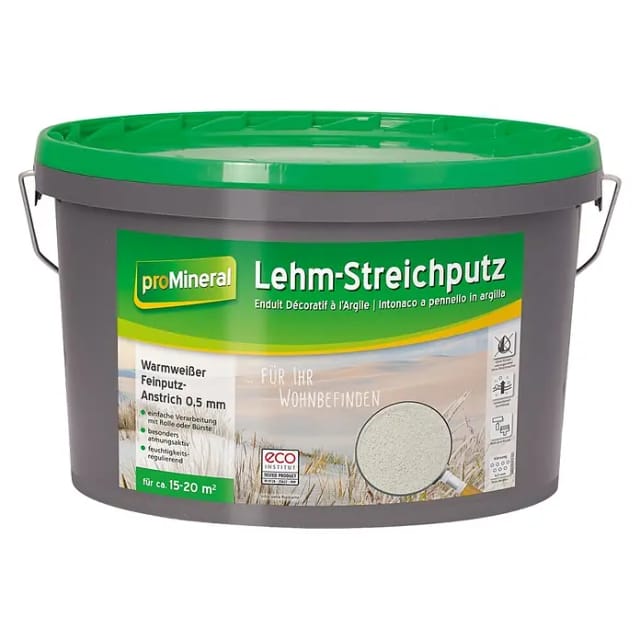 proMineral Lehm-Streichputz warmweiß 7 kg