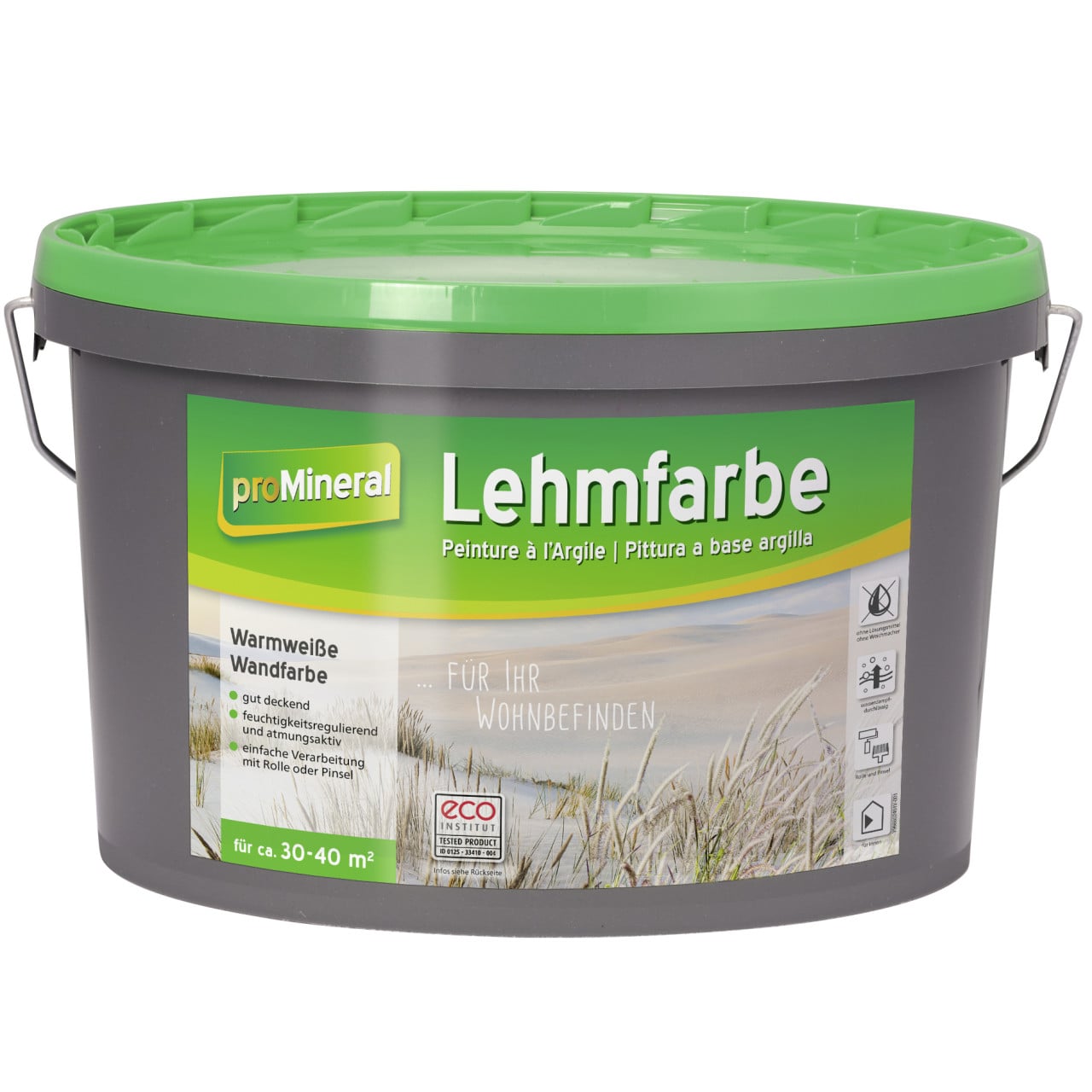 proMineral Lehmfarbe warmweiß 5 l