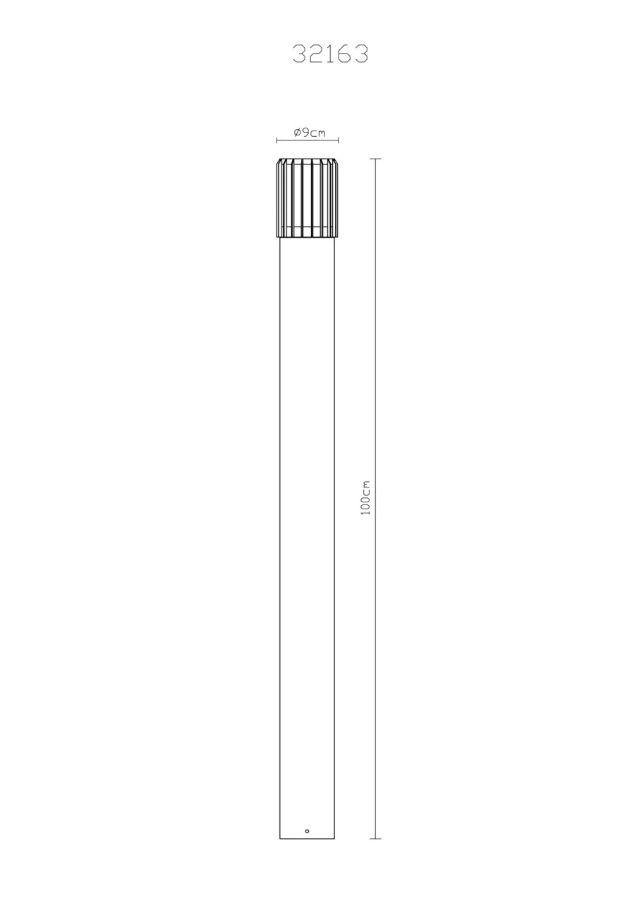 Globo Außen-Wegeleuchte Mervin 100 cm Höhe E27 Aluminium Bild 5