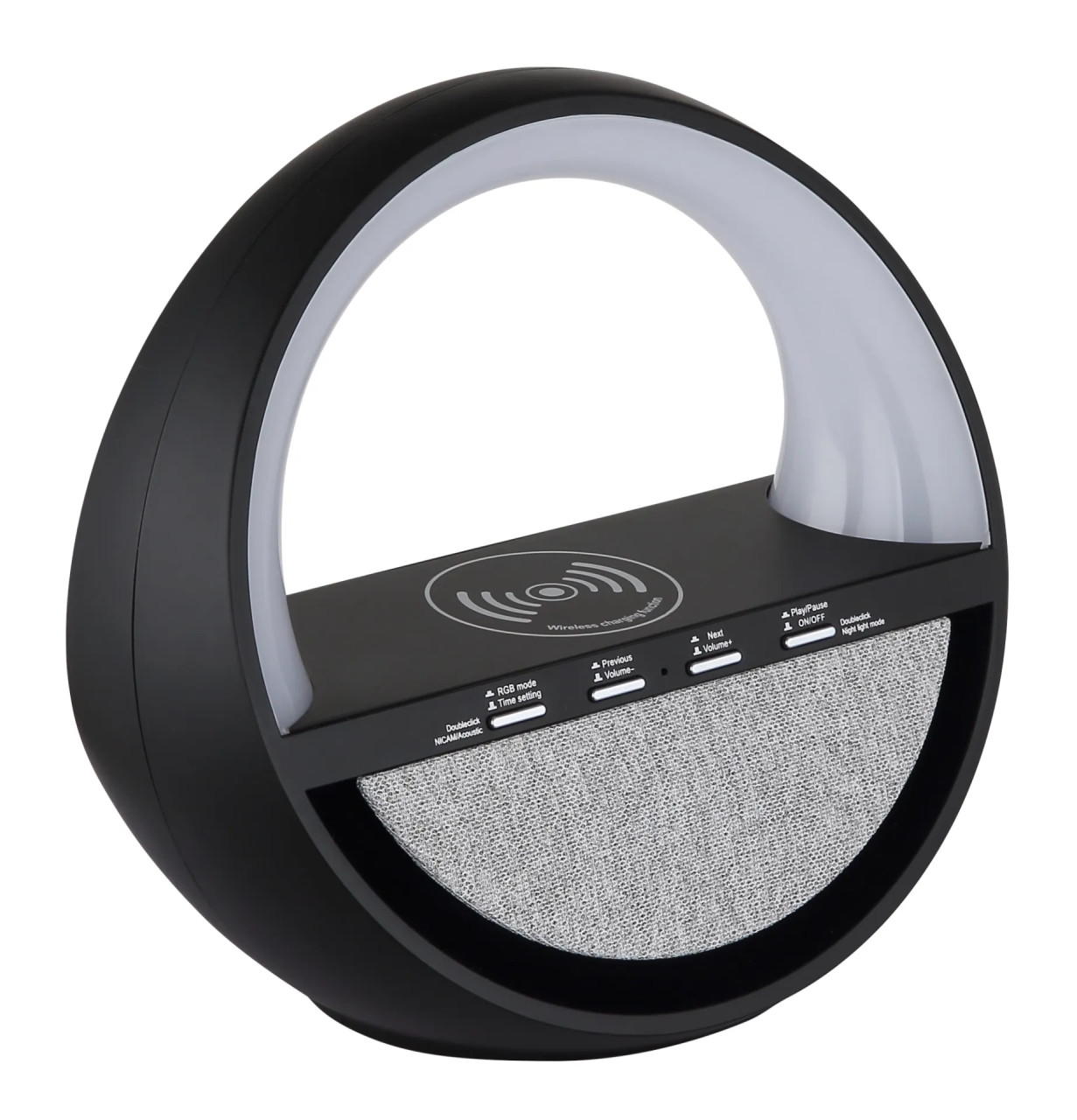 Globo Tischleuchte Soundra RGB Smartphone Ladestation Akku