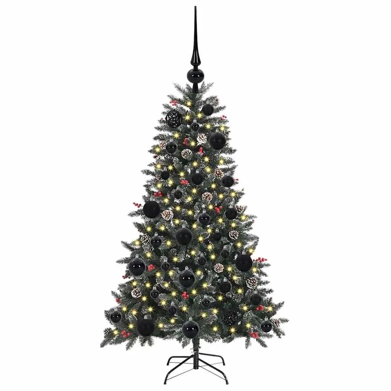 vidaXL Künstlicher Weihnachtsbaum mit 150 LEDs Grün 68 x 68 x 120 cm 3395857