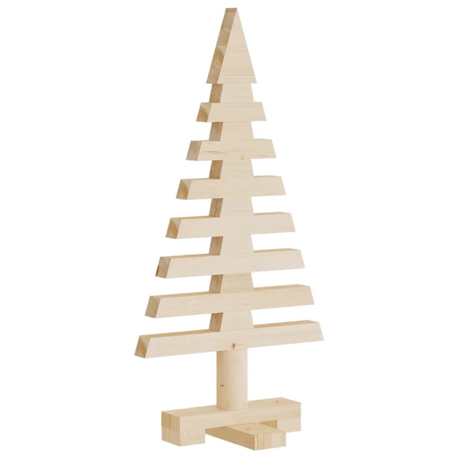 vidaXL Weihnachtsbäume für Dekorationen 3 Stk Massivholz Kiefer 3200672