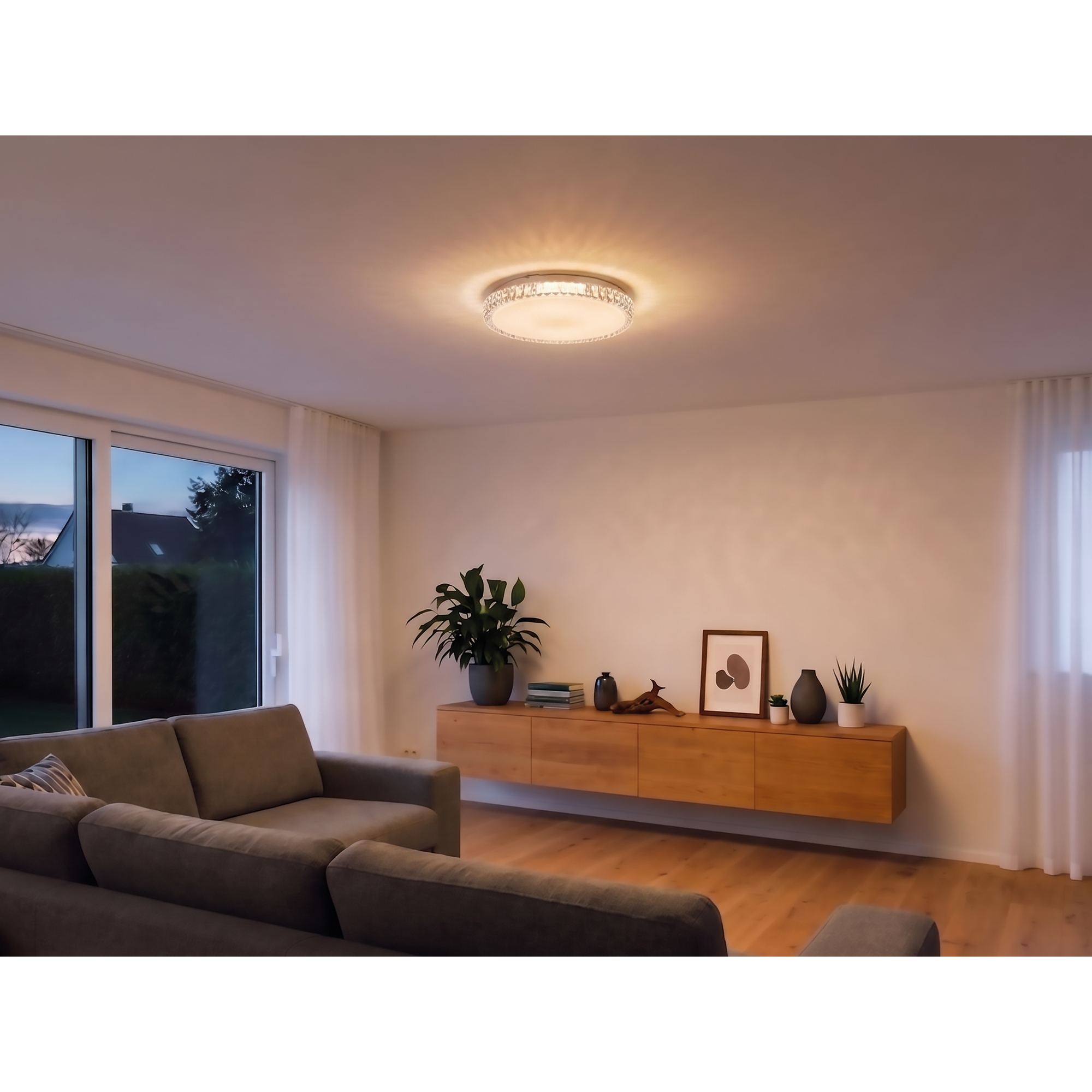 toom LED-Deckenleuchte 'Monica' 33 W 4700 lm warmweiß bis tageslichtweiß Ø 50 cm CCT Bild 2