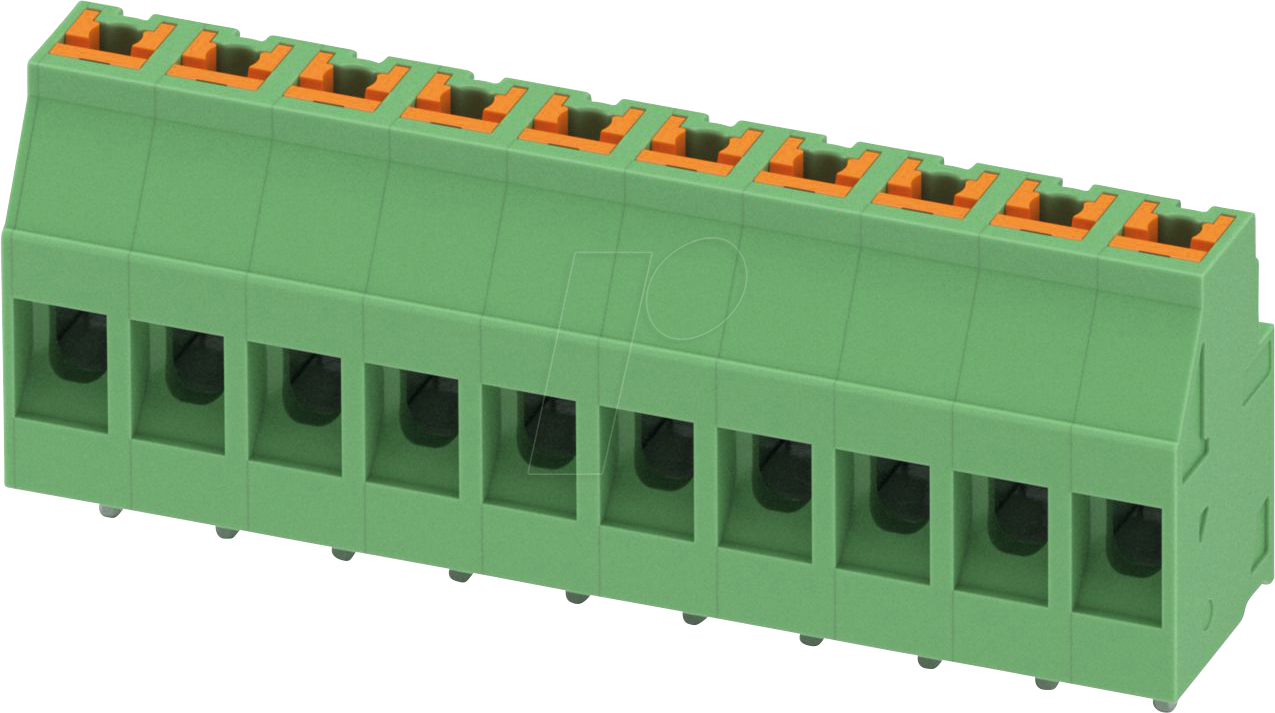 SPTH 310 5,08 - Leiterplattenklemme, 10 polig, RM: 5,08 mm, 0,14 - 4 mm²