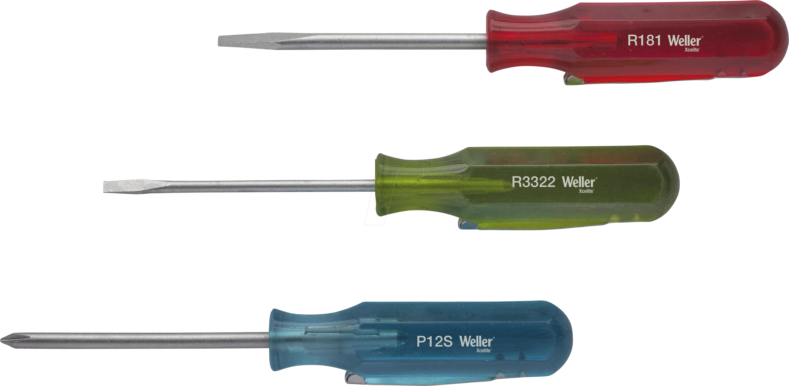 WEX SD3VN - 3-teiliges Schraubendreher-Set im Taschenclip-Stil