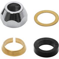Quetschverschraubung 3/8" x ø10mm, Messing verchromt, konisch Bild 2