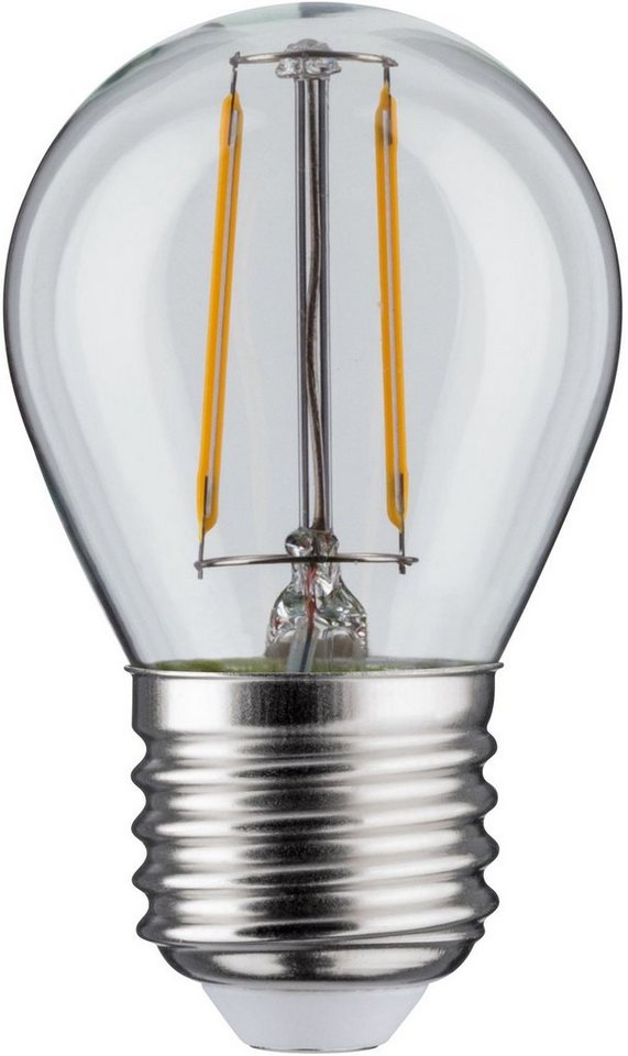 Paulmann LED-Filament Tropfen, E27, 5 St., Warmweiß, 5er Pack2,6W, E27 klar 2700K Bild 3