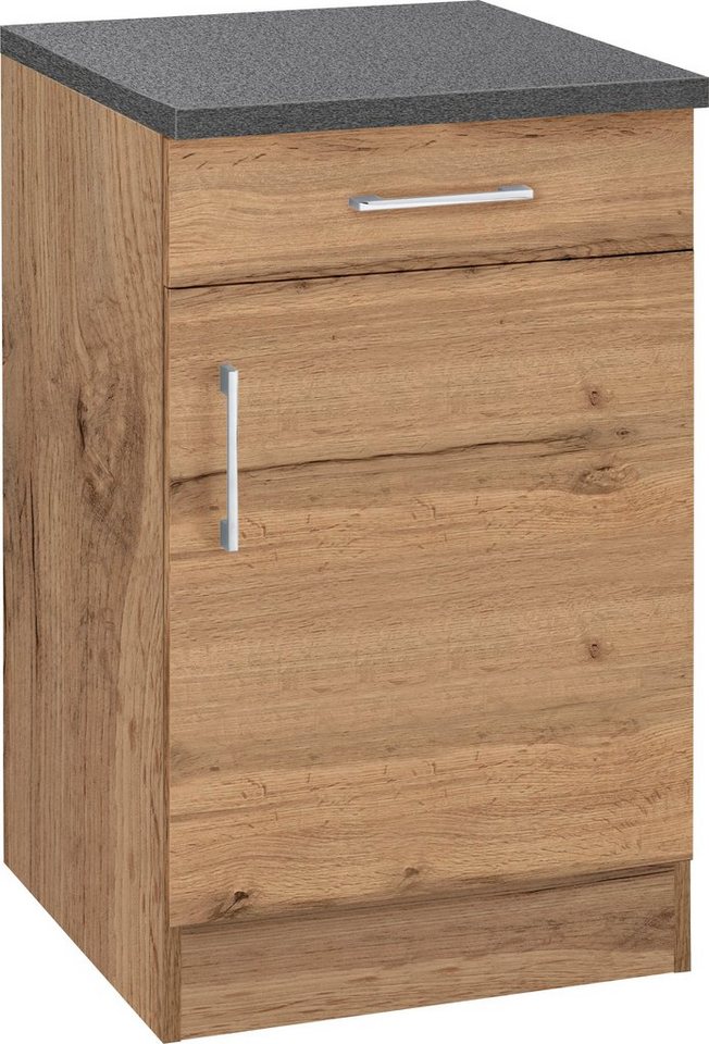 KOCHSTATION Unterschrank KS-Colmar 50 cm, mit Metallgriff, für viel Stauraum