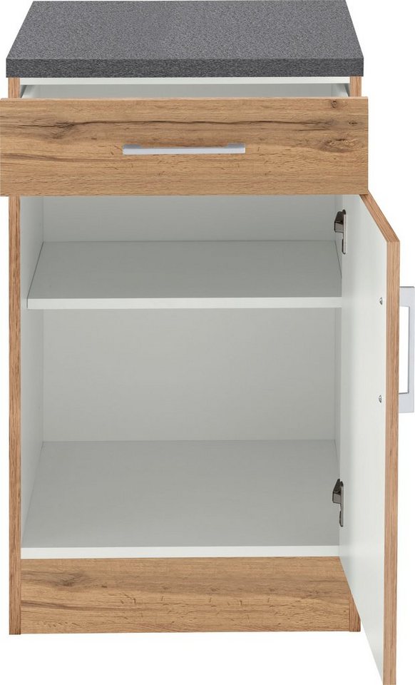 KOCHSTATION Unterschrank KS-Colmar 50 cm, mit Metallgriff, für viel Stauraum Bild 5