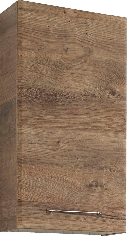 Saphir Hängeschrank Quickset Wand-Badschrank 35 cm breit mit 1 Tür, 2 Einlegeböden Badezimmer-Hängeschrank inkl. Türdämpfer, Griffe in Chrom Glanz Bild 5