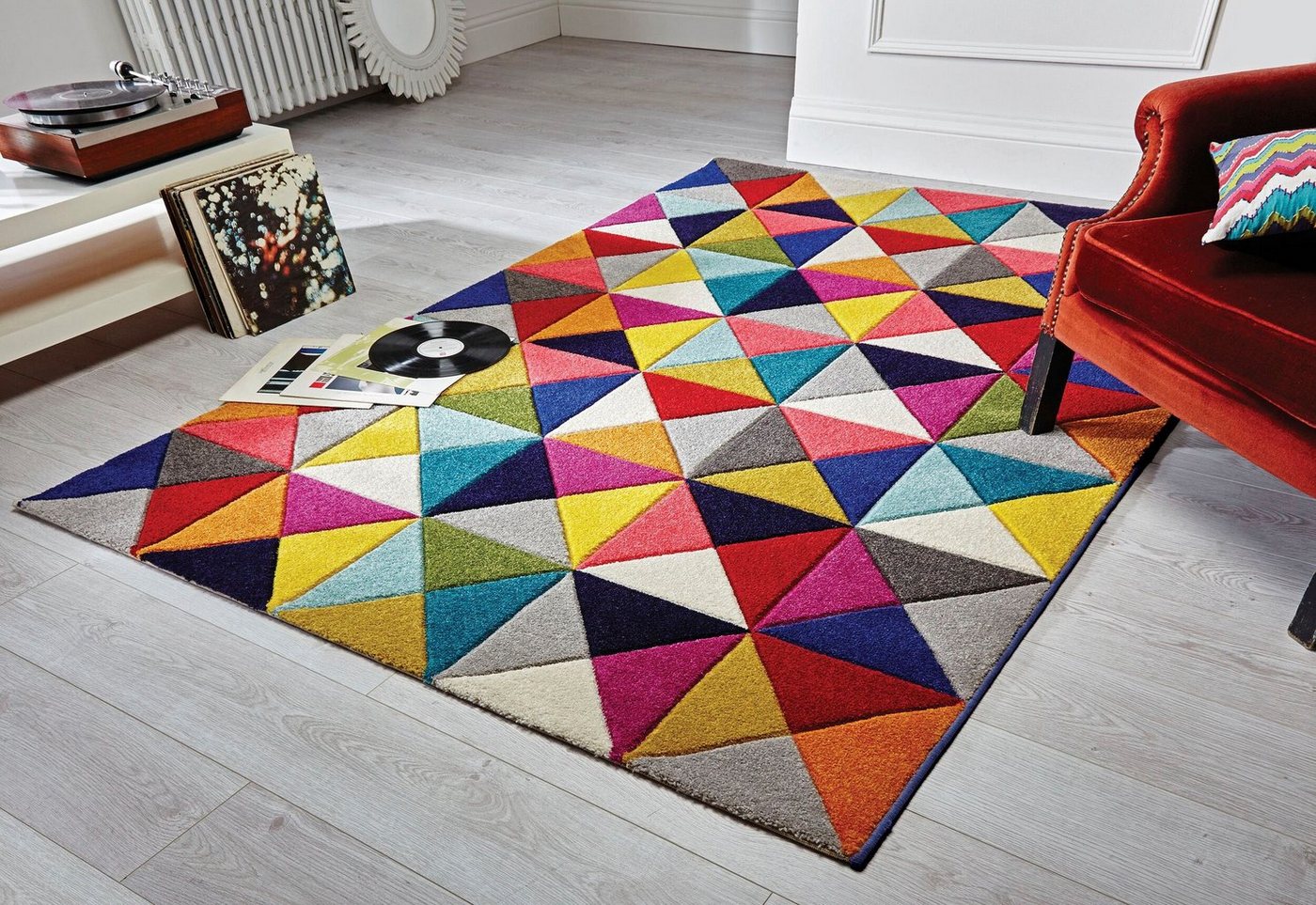 FLAIR RUGS Teppich SAMBA, Höhe: 10 mm, Handgeschnitzt Bild 3