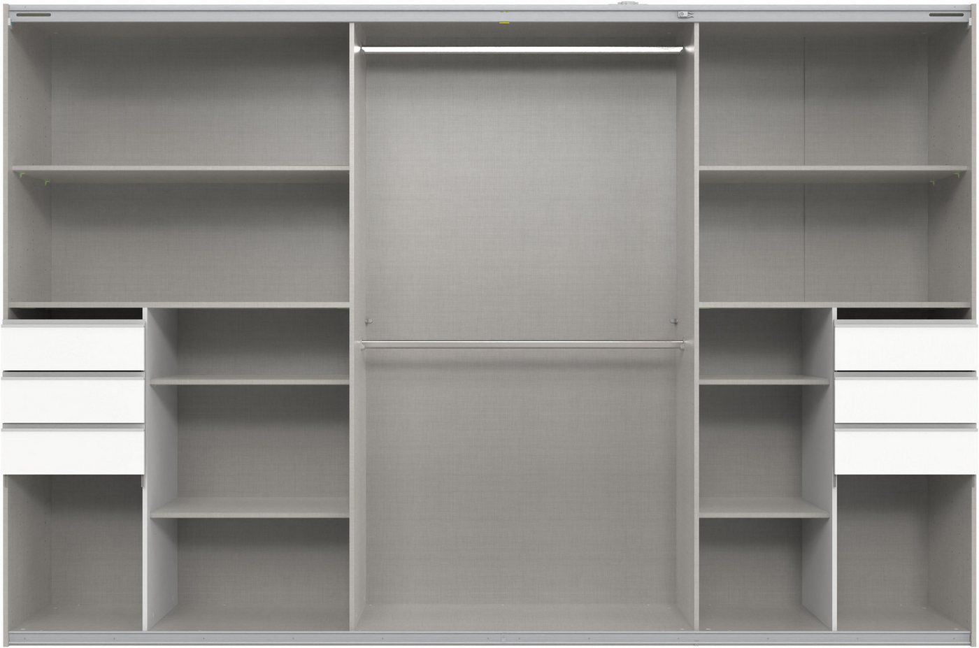 Wimex Schwebetürenschrank Saigon, Kleiderschrank mit Schiebetür mit Glaselementen, 3 Türen, 313cm breit Bild 5