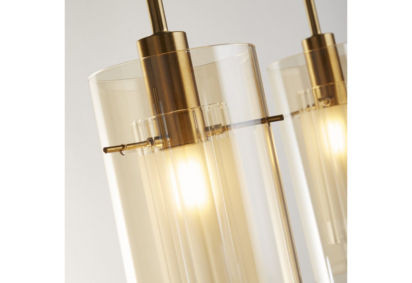 Searchlight Pendelleuchte Duo III 3Lt Strahler - Bronze und Champagnerglas, ohne Leuchtmittel Bild 2