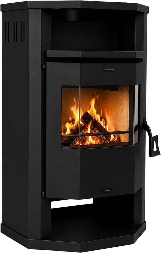 Hanseatic Kaminofen "Prios" Stahl, 6,4 kW, Zeitbrand Bild 2