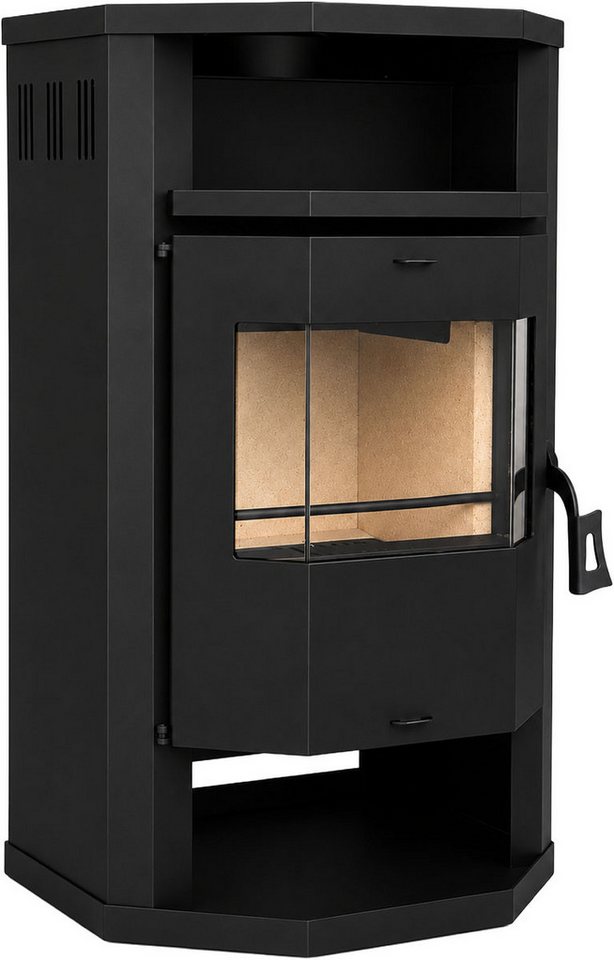 Hanseatic Kaminofen "Prios" Stahl, 6,4 kW, Zeitbrand Bild 4