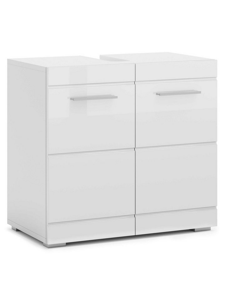 OTTO home Waschbeckenunterschrank Avena minimalistisch, zeitlos, hochglänzend Bild 3