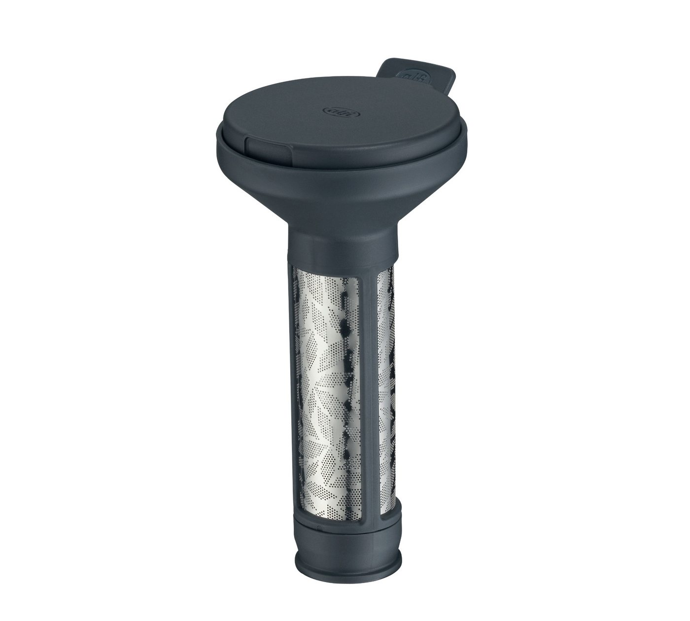 Alfi Teesieb AROMA TEA Teefilter graphite, Edelstahl, Kunststoff, (1-St), mit abnehmbarem Boden und Abtropfschale