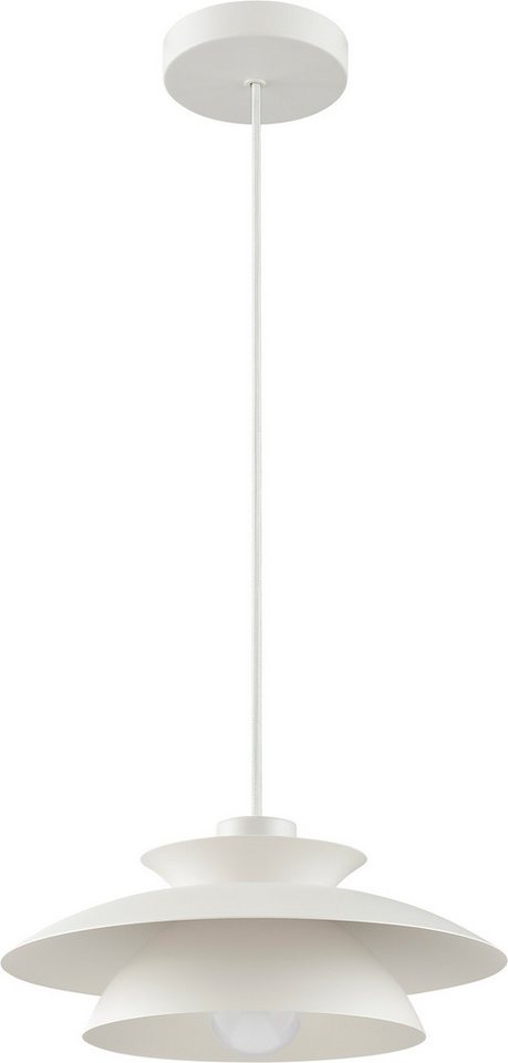 Brilliant Pendelleuchte Appia, ohne Leuchtmittel, Doppelschirm, Ø 30,5 cm, H 120 cm, E27 Fassung, Metall Bild 4