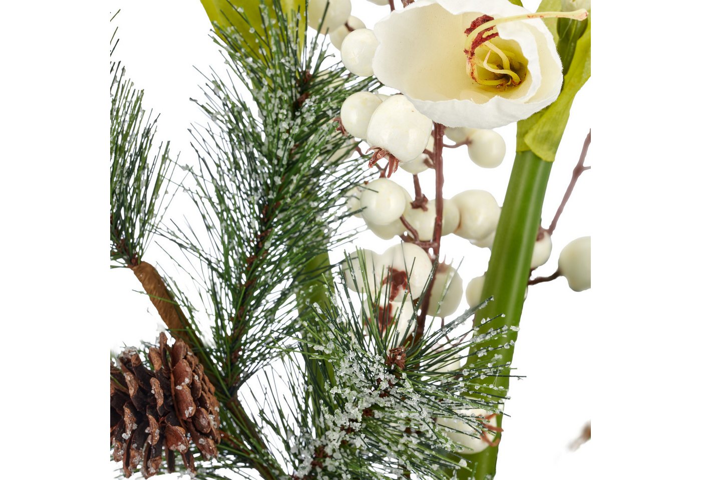 Winterliche Kunstpflanze Strauß mit Amaryllis, Creativ green, Höhe 66 cm, mit Beeren