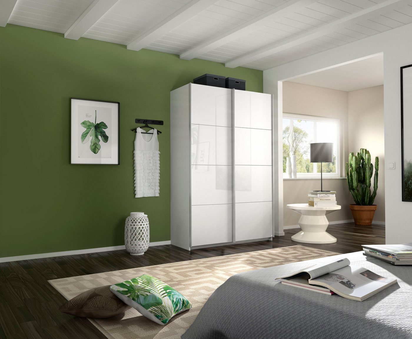 rauch Schwebetürenschrank Imposa mit Hochglanzfront Bild 3