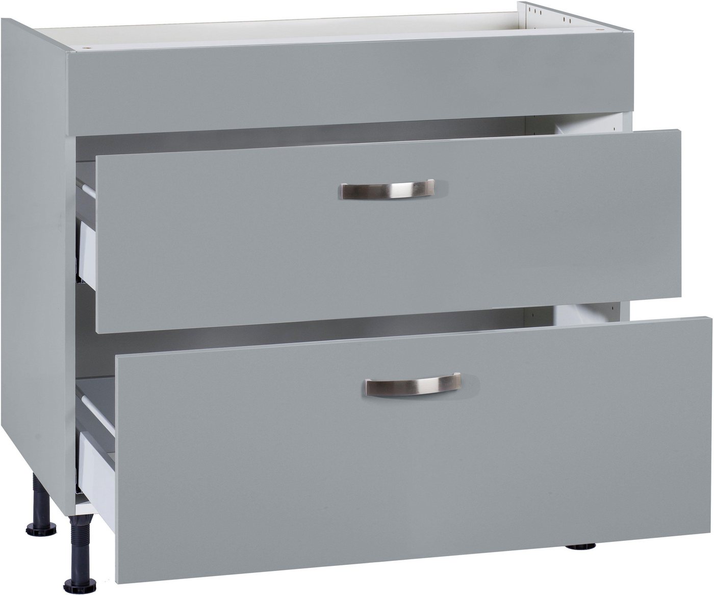 KOCHSTATION Kochfeldumbauschrank KS-Cara Breite 90 cm, mit Vollauszügen und Soft-Close-Funktion Bild 3