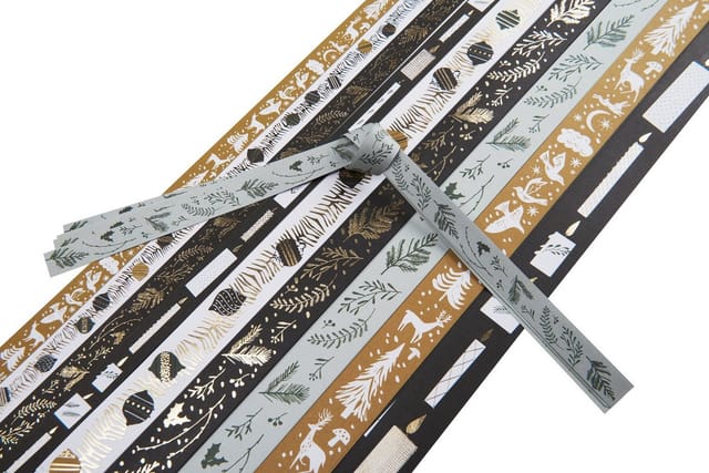 Rico Design Motivpapier Fröbelsterne Nostalgic Christmas, 40 Stück
