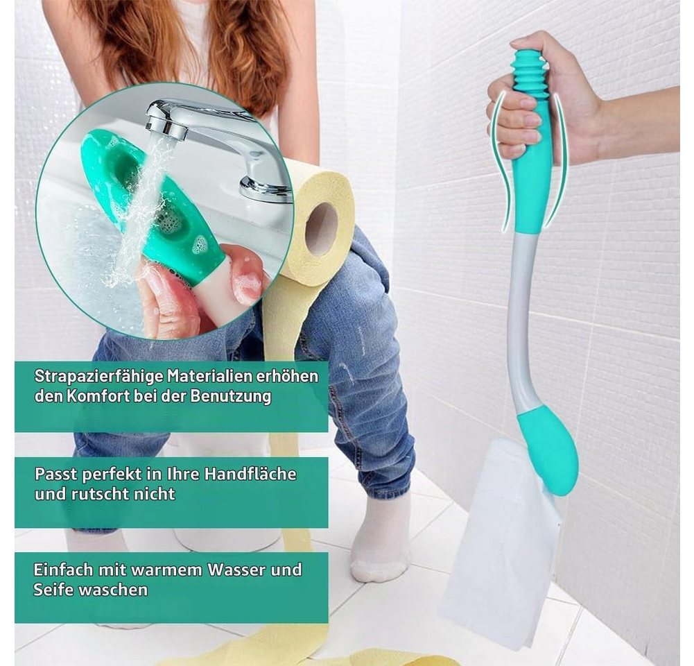VEKROBOT Haltegriff Toilettenhilfe 38 cm für Senioren Behinderte eingeschränkte Mobilität, Länge: 38 cm