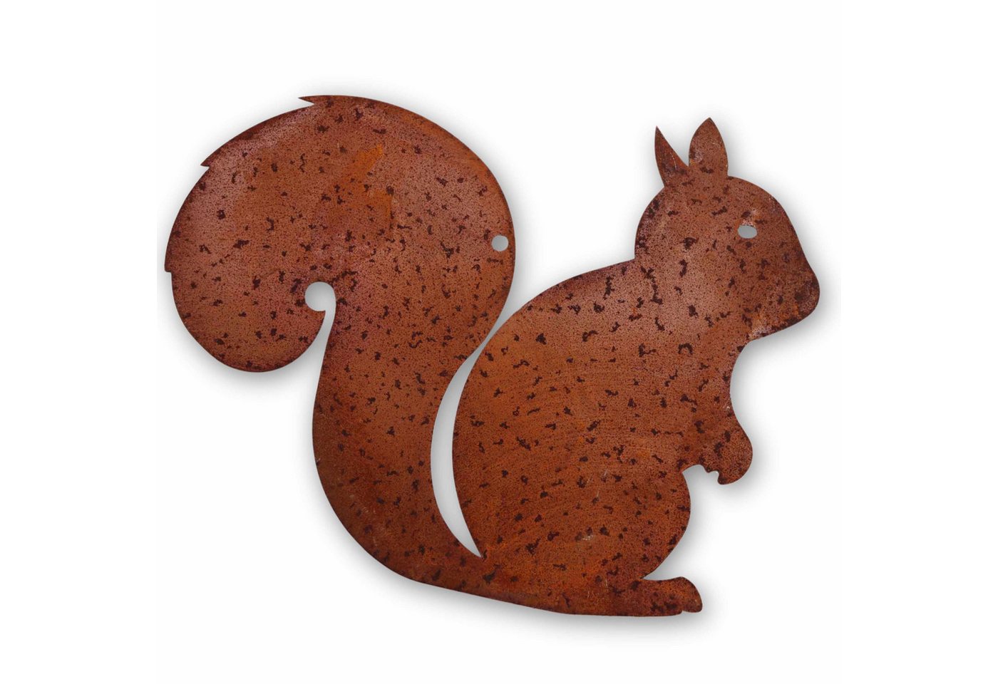 Rostikal Gartenfigur Eichhörnchen Dekofigur Herbstdeko, echter Rost Bild 5