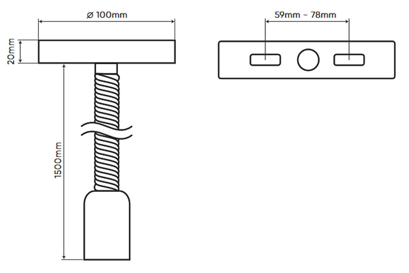 LED line LITE Lampenfassung E27 im Pendelleuchten-Stil, textilummantelt in Jute Bild 3