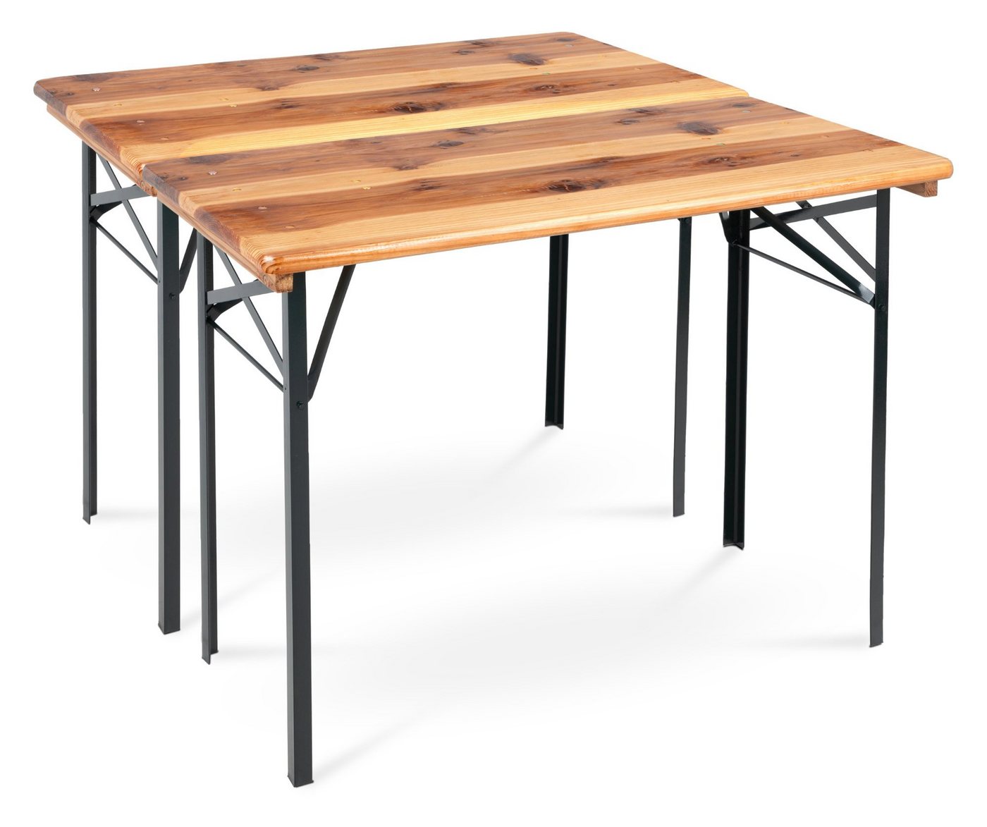 Stagecaptain Gartentisch "Hirschgarten" kurzer Bierzelttisch für Balkon 117 cm (4-St), ebenso kann auch als Esstisch, Campingtisch, Klapptisch dienen Bild 3