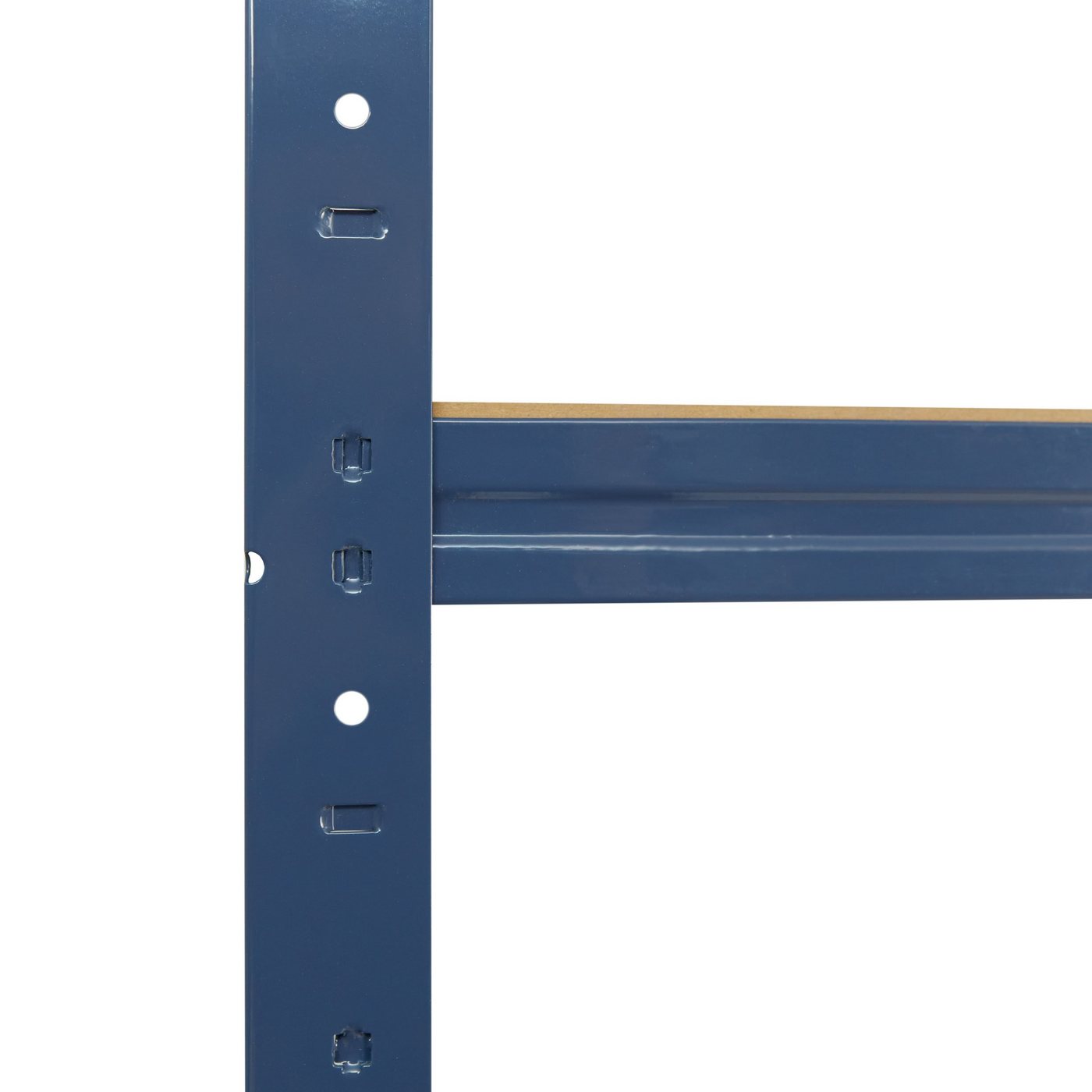 shelfplaza Schwerlastregal HOME, 115x120x60cm blau, 3 Böden, Kellerregal, Garagenregal, Steckregal Bild 5