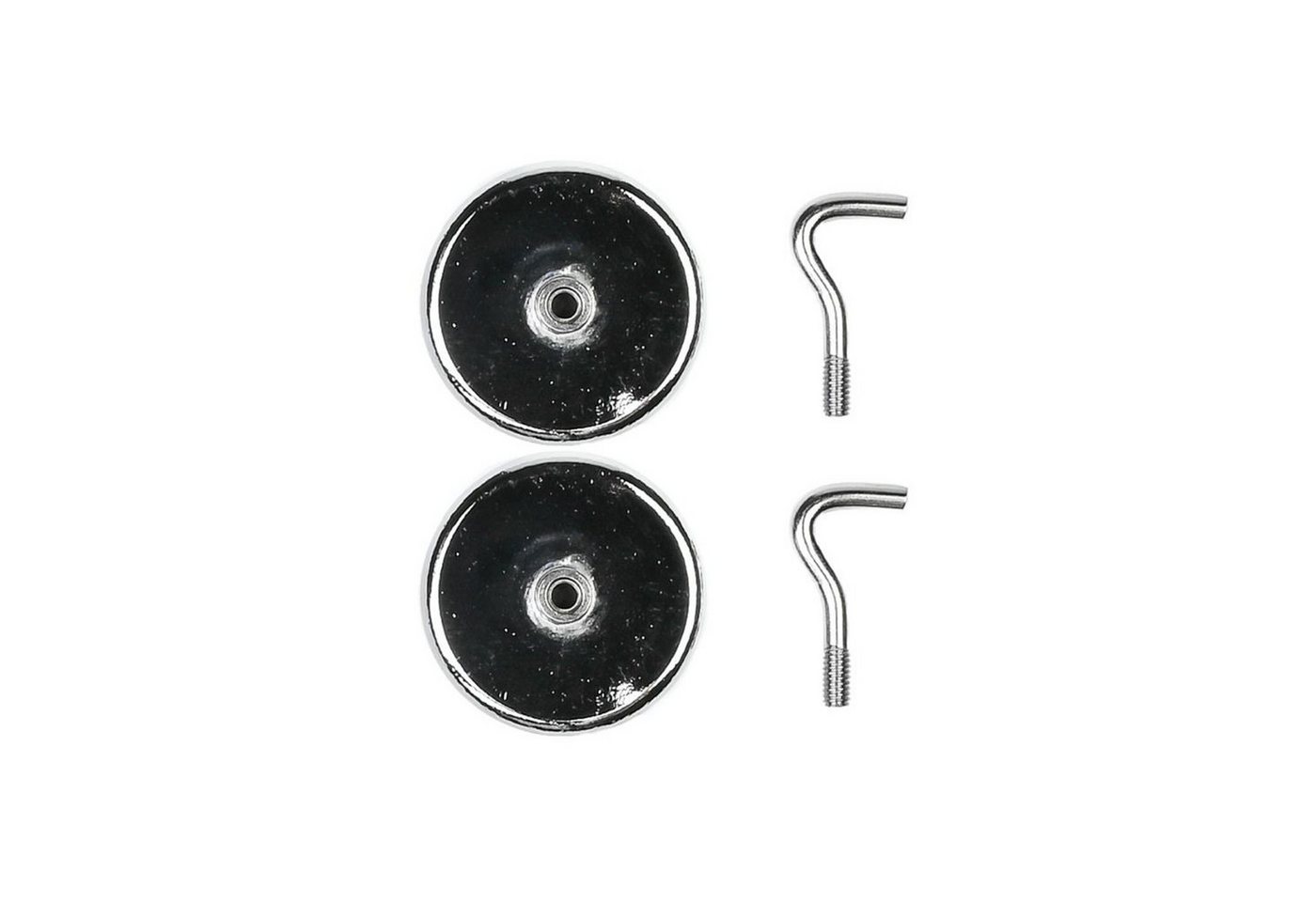 TSB Werk Magnet 2x Magnethaken Topfmagnet Magnet Haken Hakenmagnet, Gewinde, M4, Stark, 12 kg, Set Bild 3