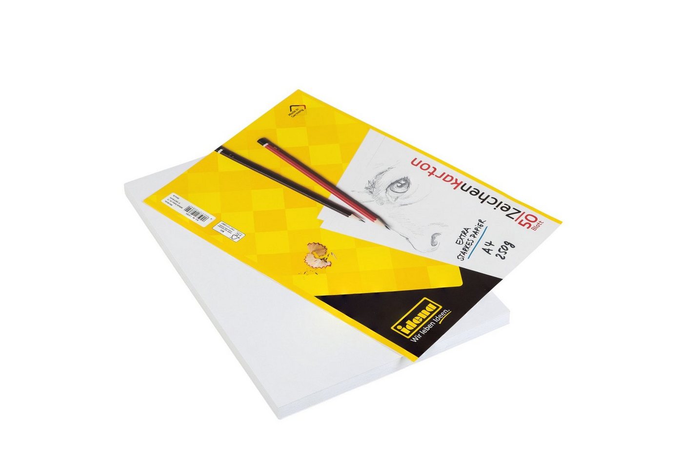 Idena Zeichenkartonblock Zeichenkarton - DIN A4, 50 Blatt Bild 2