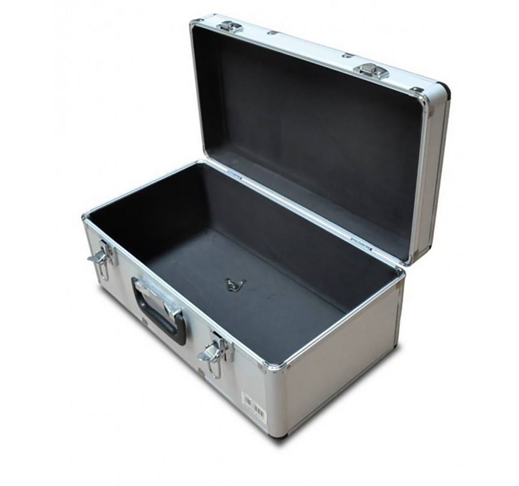 KreLeo Werkzeugkoffer Transportkoffer mit Aluminiumrahmen in Silber (Größe wählbar)