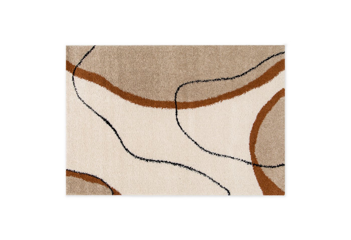 DomDeco Hochflor-Teppich Hochflorteppich Momo und Lunor, Schlafzimmerteppich, luxusqualität, flauschiger teppich modern Bild 3