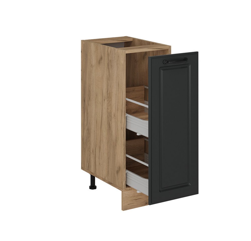 Vicco Apothekerschrank R-Line, Anthrazit Landhaus/Goldkraft Eiche, 30 cm ohne Arbeitsplatte (1-St) Bild 2