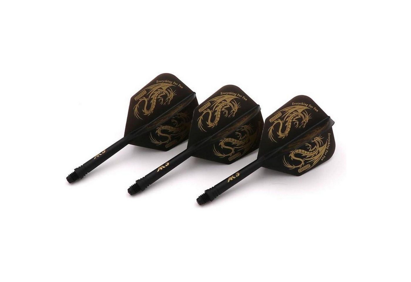 LuxusKollektion Dartscheibe Personalisierte integrierte Dartschäfte und Dart Flights Schwarz