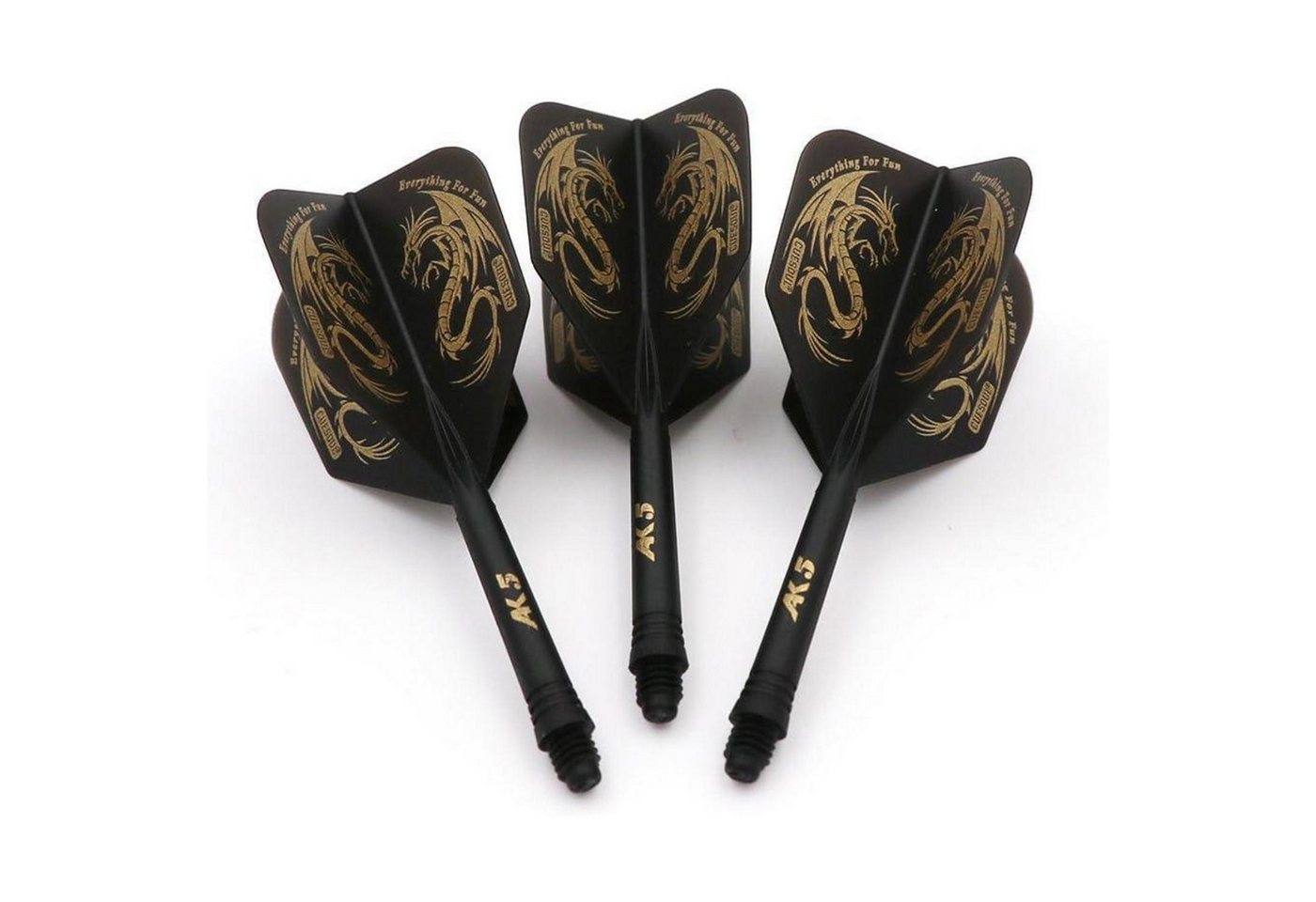LuxusKollektion Dartscheibe Personalisierte integrierte Dartschäfte und Dart Flights Schwarz Bild 2