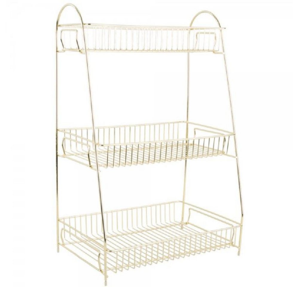 Present Time Regal Küchenregal Kitchen Rack Tidy Gold (Large)