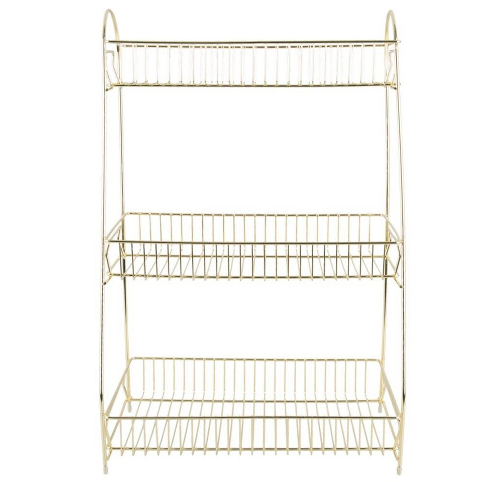 Present Time Regal Küchenregal Kitchen Rack Tidy Gold (Large) Bild 2