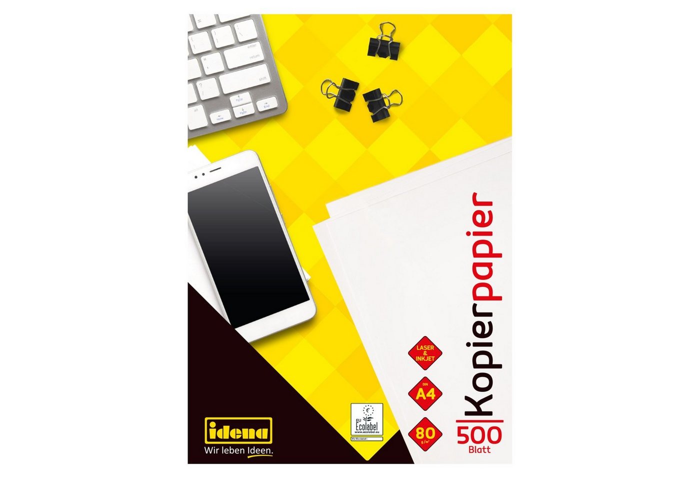 Idena Kopierpapier Idena Kopierpapier A4 80g weiß 500 Blatt
