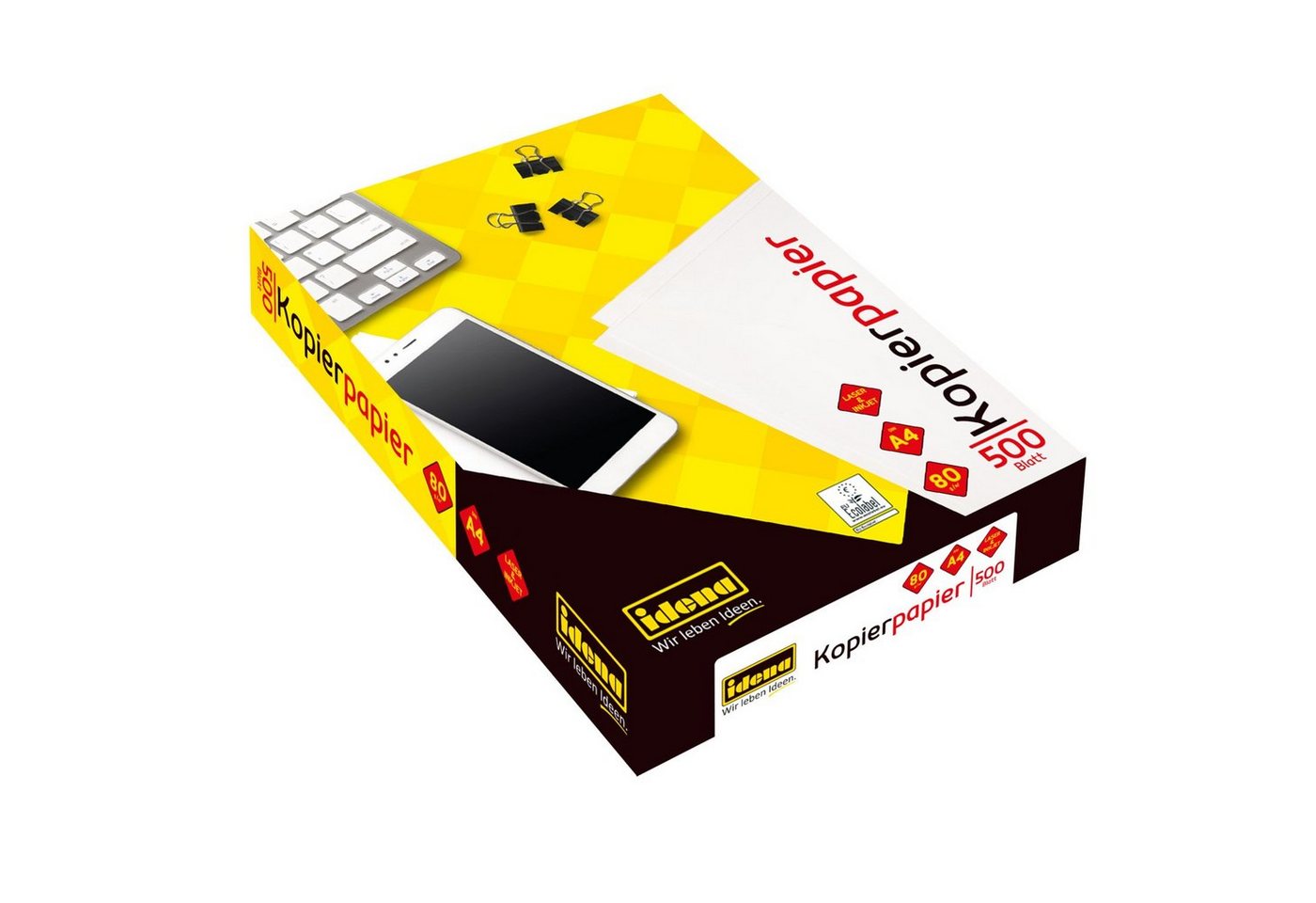 Idena Kopierpapier Idena Kopierpapier A4 80g weiß 500 Blatt Bild 2