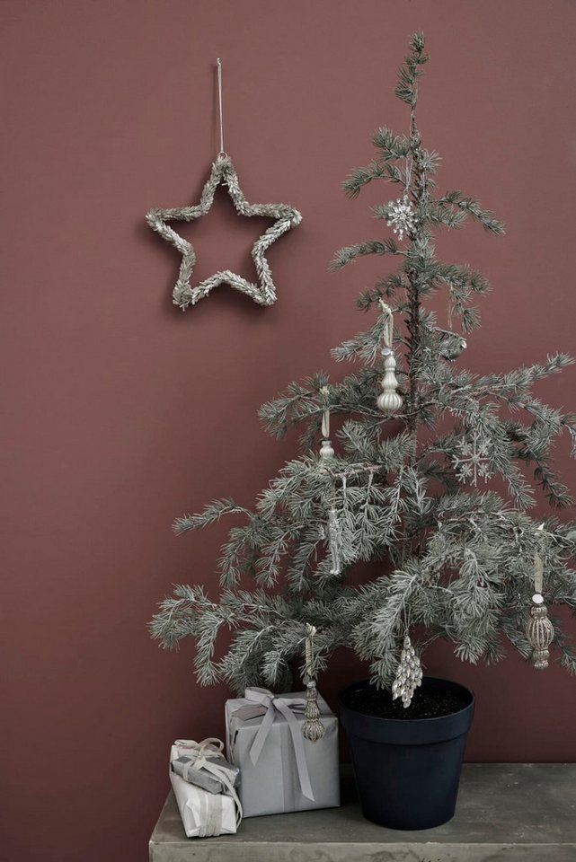 Winterliche Kunstpflanze Kunstbaum mit Beleuchtung CEDILLE, Lene Bjerre, Höhe 120 cm Bild 2